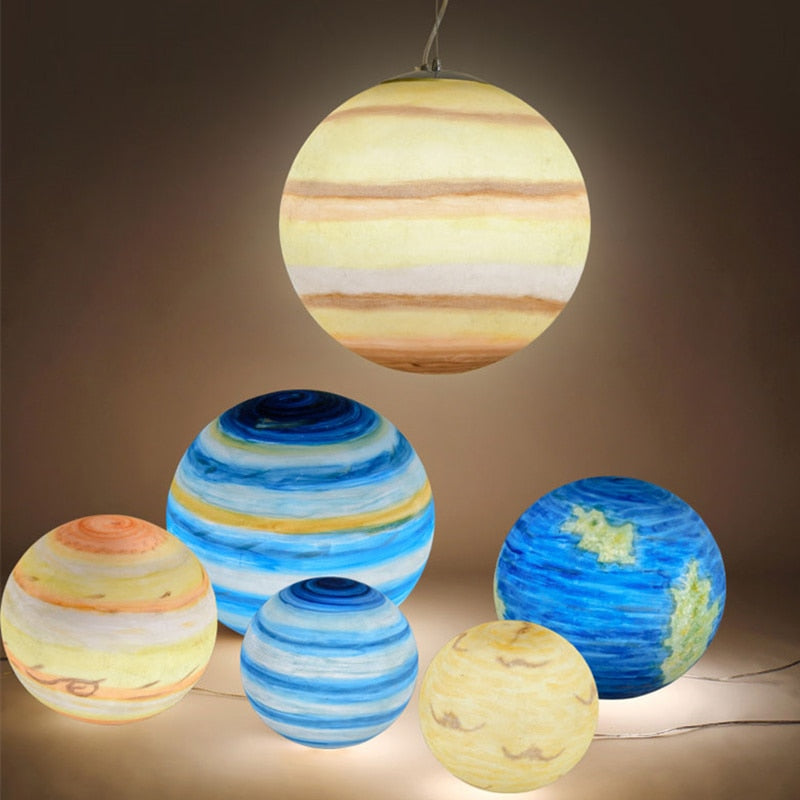 Ava's Galaxy Nordic Planet Acrylic Pendant Light
