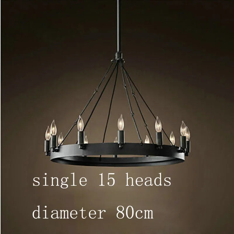 Vintage Industrial Iron Pendant Lamp - Add Retro Charm to Your Cafe, Restaurant, or Bar