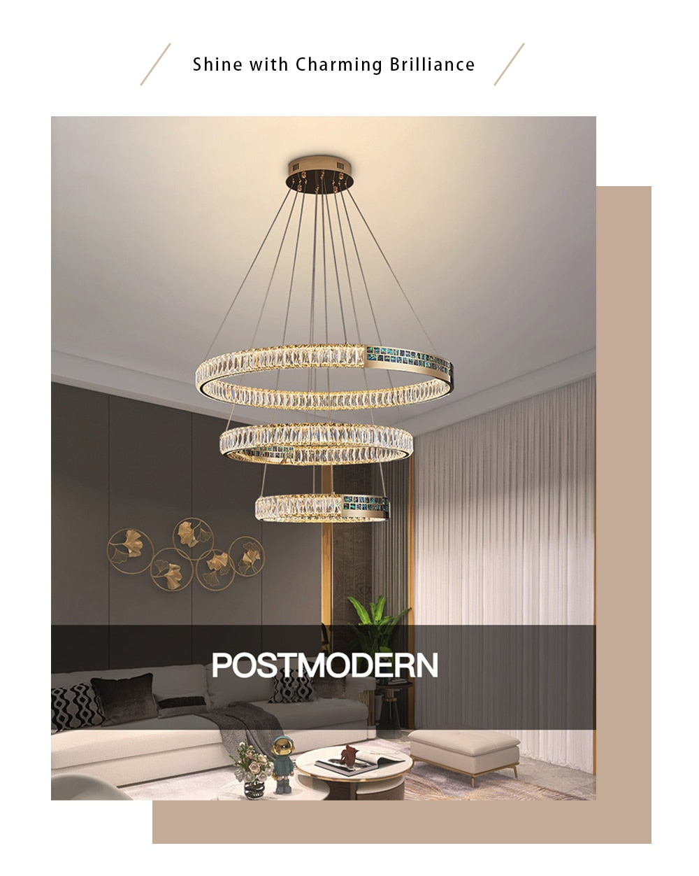 Evelyn's Elegance Chandelier - Chic Wall/Pendant Light with Luxurious Shell Design
