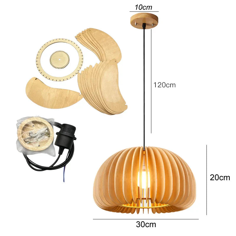Bamboo Artistry Hand-Woven Pendant Lights - Exquisite Rattan Wicker Chandelier for Your Home