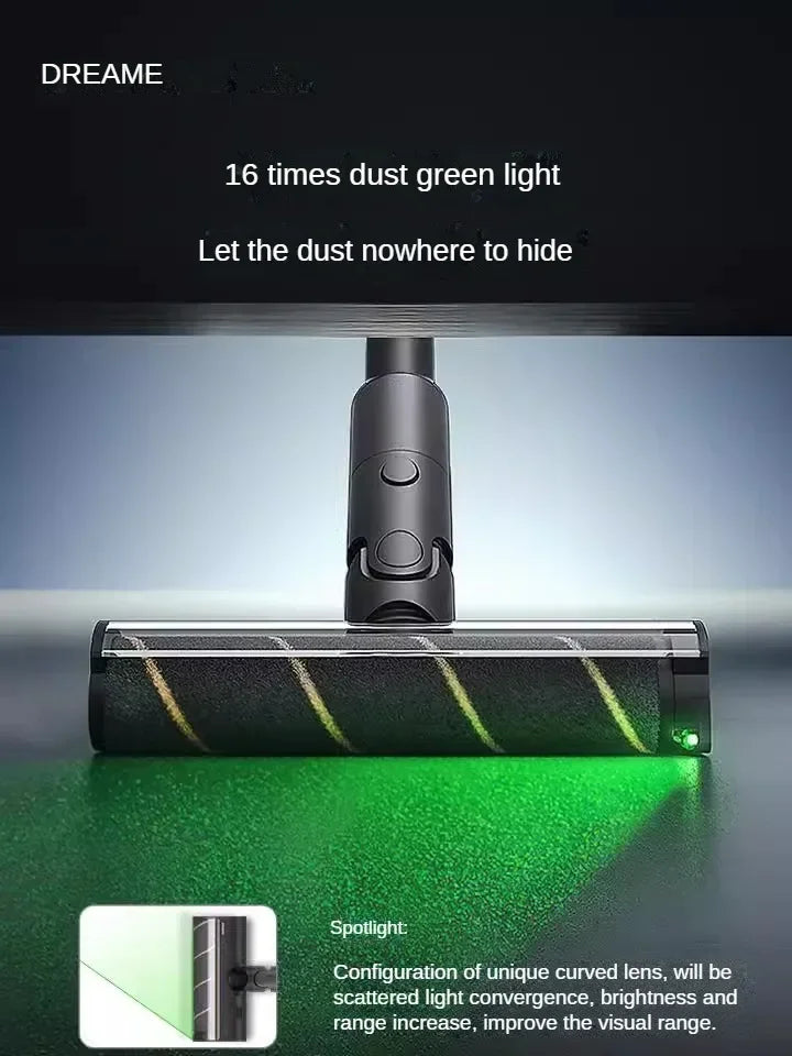 Dreame V16Pro Cordless Vacuum Cleaner Household Large Suction Green Light Dust Handheld Mite Removal Small Home Appliances
