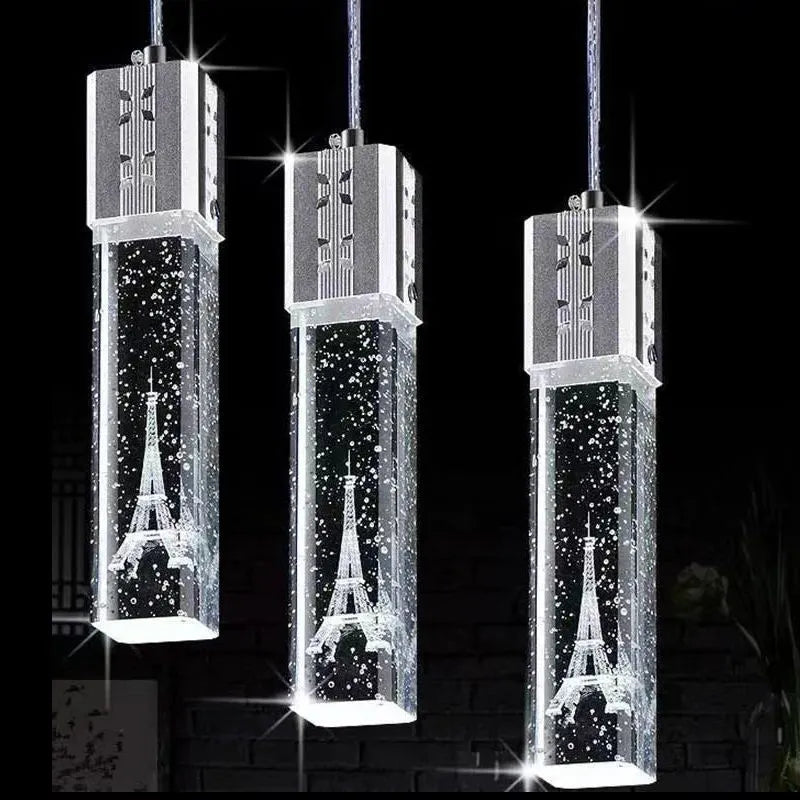 Bubble Crystal LED Pendant Lights and Wall Lamps - Modern Indoor Decor Lighting for Living, Dining, Bedroom, Aisle, and Corridor in Gold or Silver
