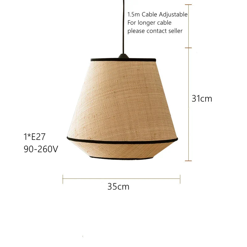 Bohemia Wabi Sabi Handmade Rattan Pendant Lamps - A New Design for Versatile Spaces