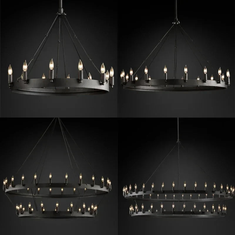 Vintage Industrial Iron Pendant Lamp - Add Retro Charm to Your Cafe, Restaurant, or Bar