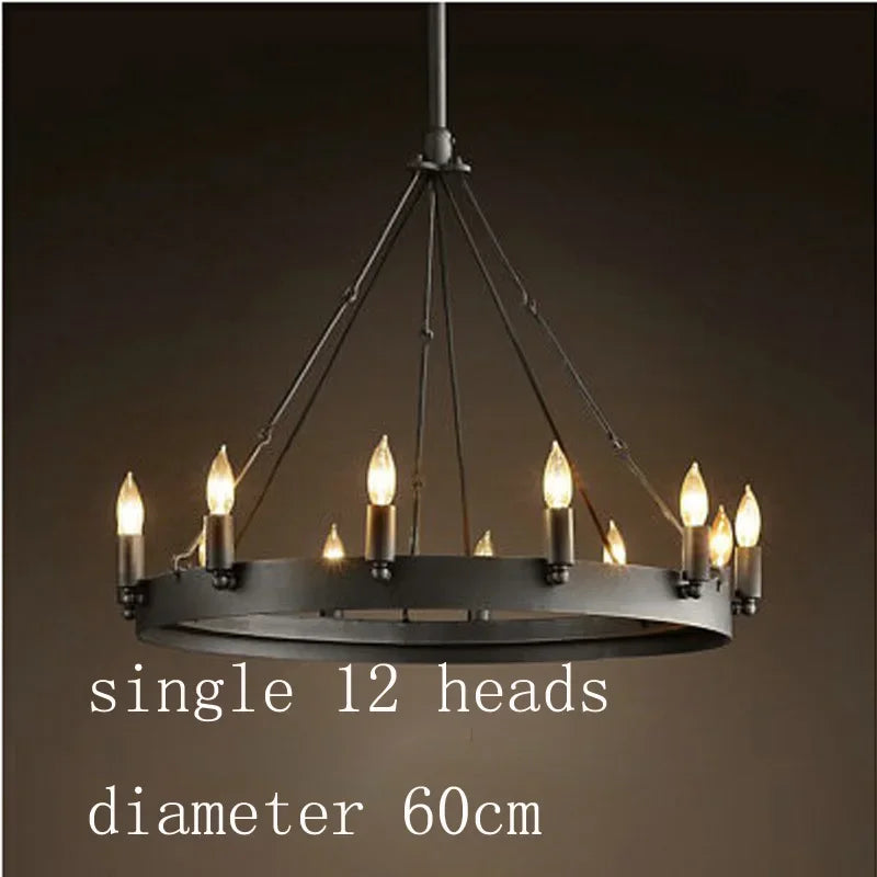 Vintage Industrial Iron Pendant Lamp - Add Retro Charm to Your Cafe, Restaurant, or Bar