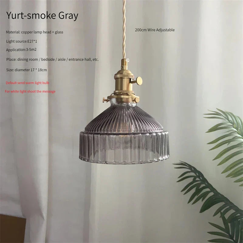 Vintage Brass Green Glass Pendant Light - Illuminate Your Dining Room, Bar, or Bedroom with Scandinavian Elegance