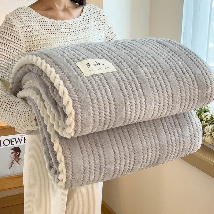 2025 new Throw Blanket for Sofa Winter Blanket King Size Home Warm Plaid Comforter Bedspread Bedding Sheet