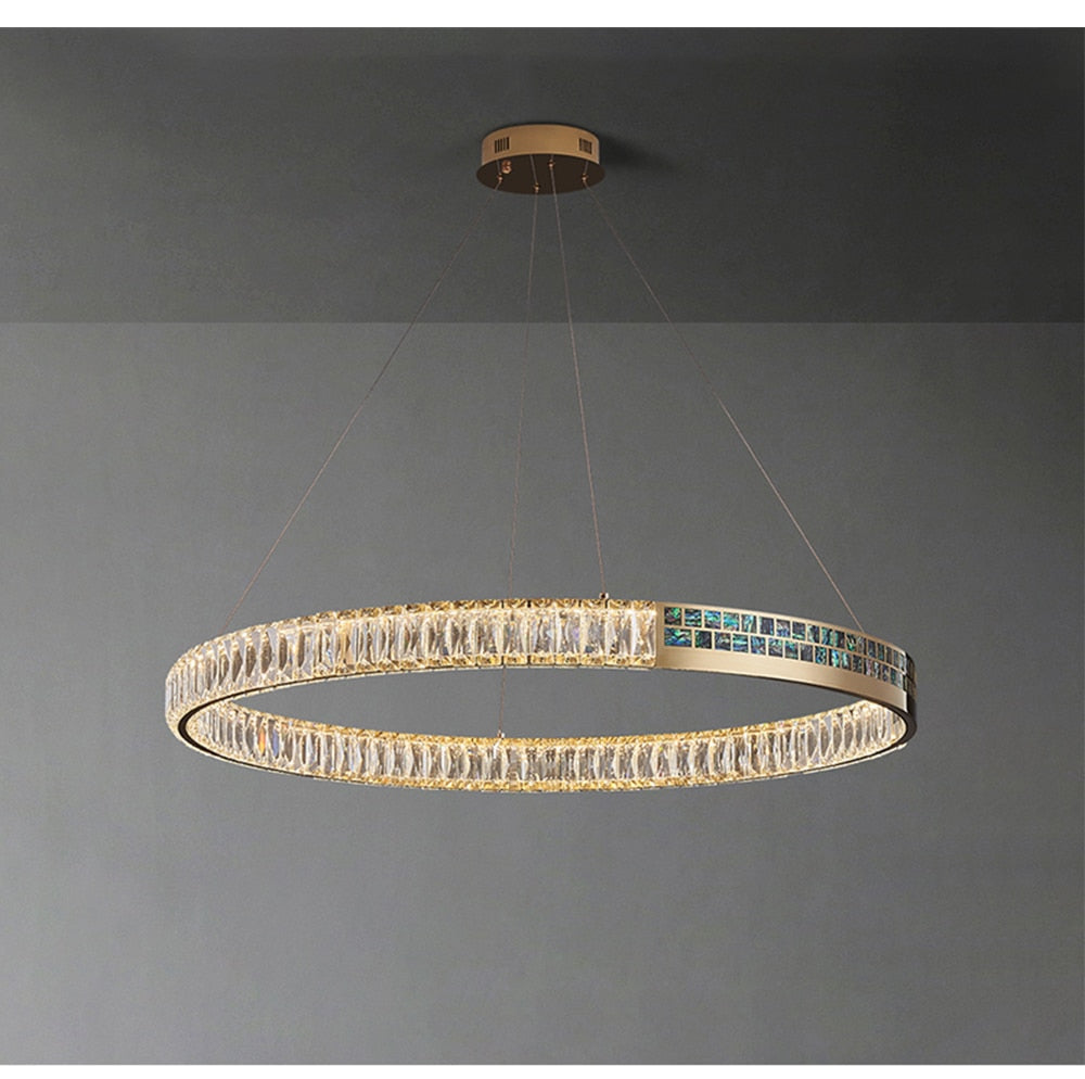 Evelyn's Elegance Chandelier - Chic Wall/Pendant Light with Luxurious Shell Design
