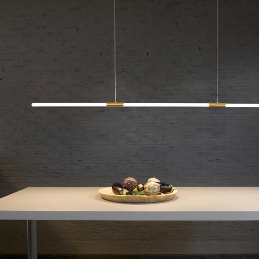 Elegant Copper Plating LED Pendant Lights - Modern Lighting for Living and Study Rooms