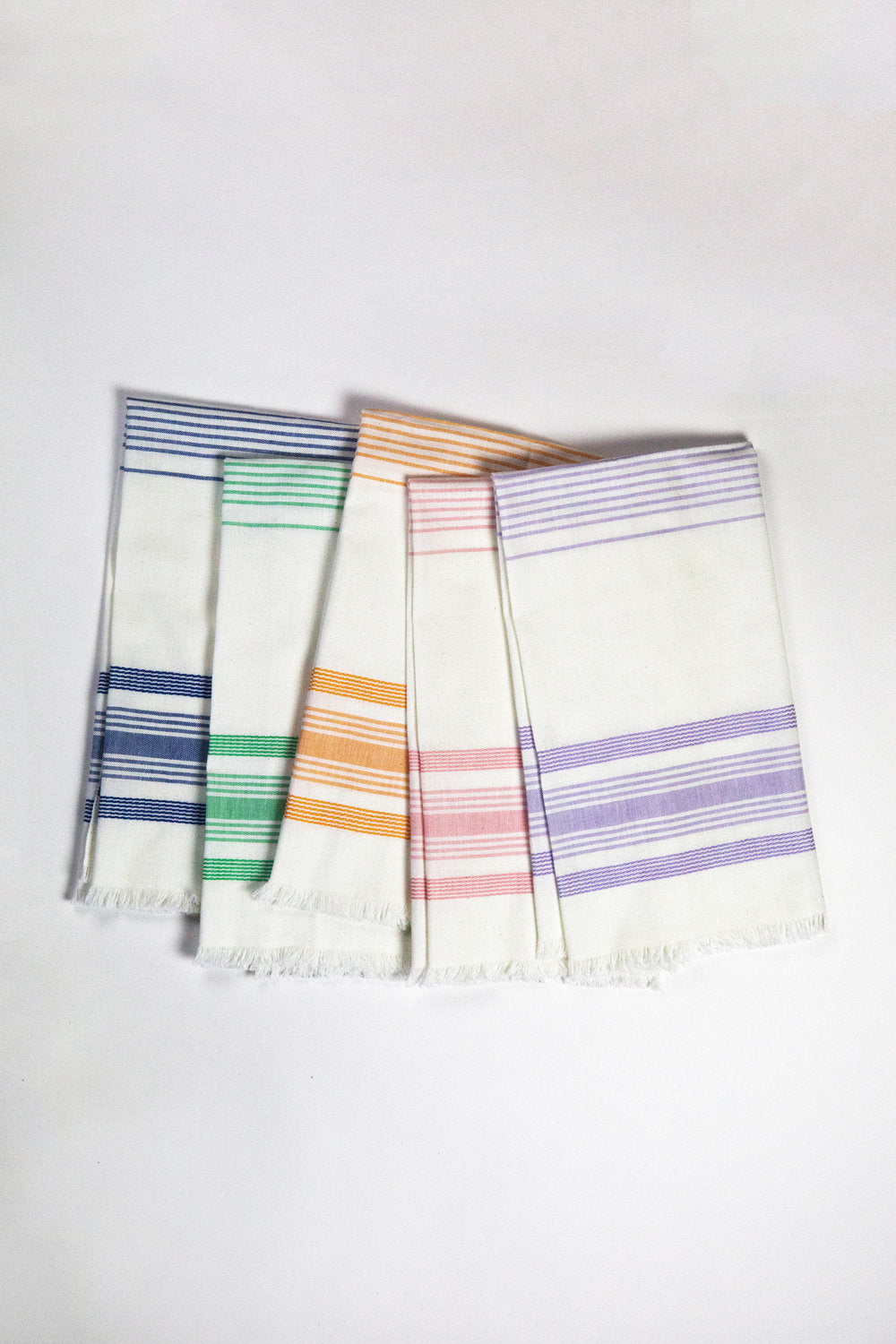 White & Lilac Kitchen Towel