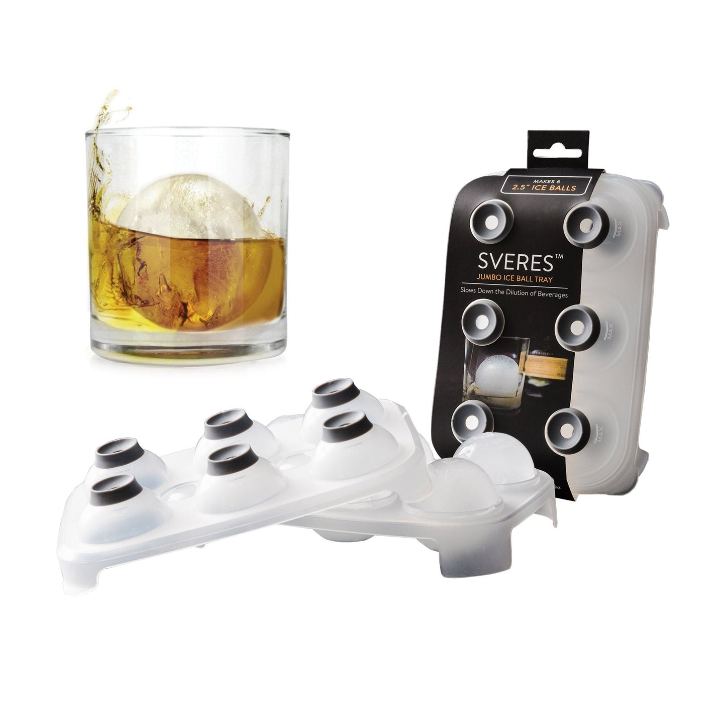 Home & Living: Sveres Jumbo Ice Ball Tray by The Whiskey Ball