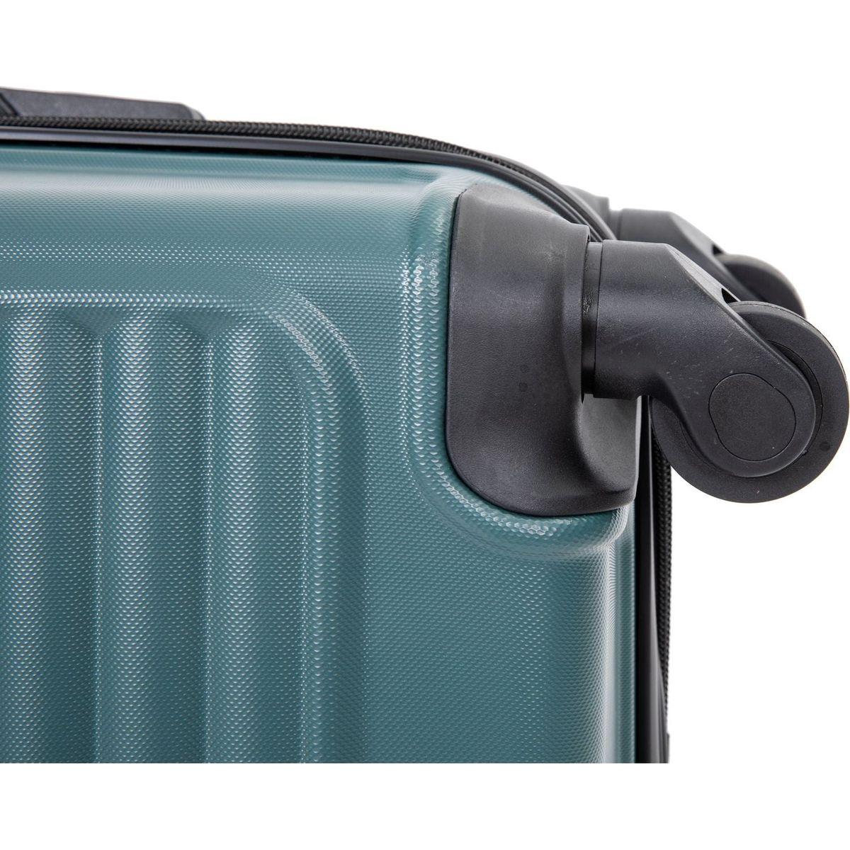 20" Carry on Luggage Lightweight Suitcase, Spinner Wheels, Green