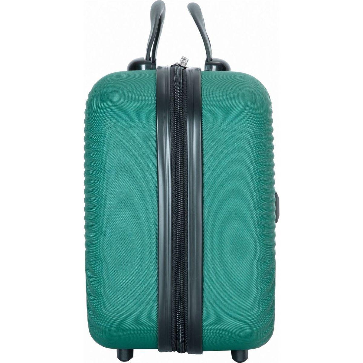 2Piece Luggage Sets ABS Lightweight Suitcase, Spinner Wheels, (20/14) DARK GREEN