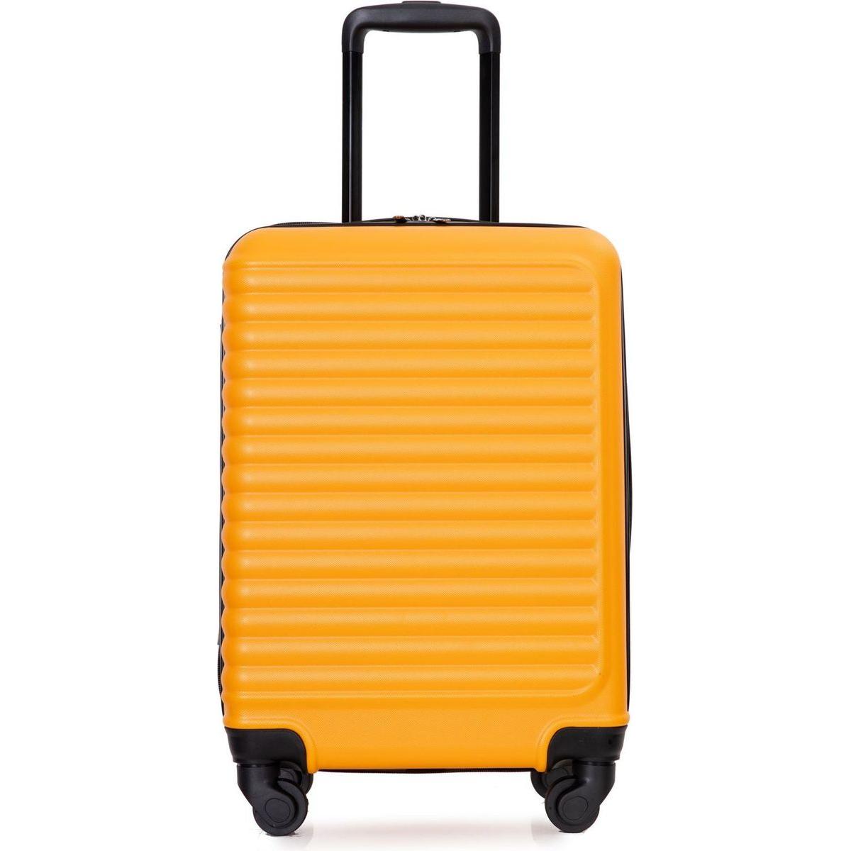 20" Carry on Luggage Lightweight Suitcase, Spinner Wheels, Orange
