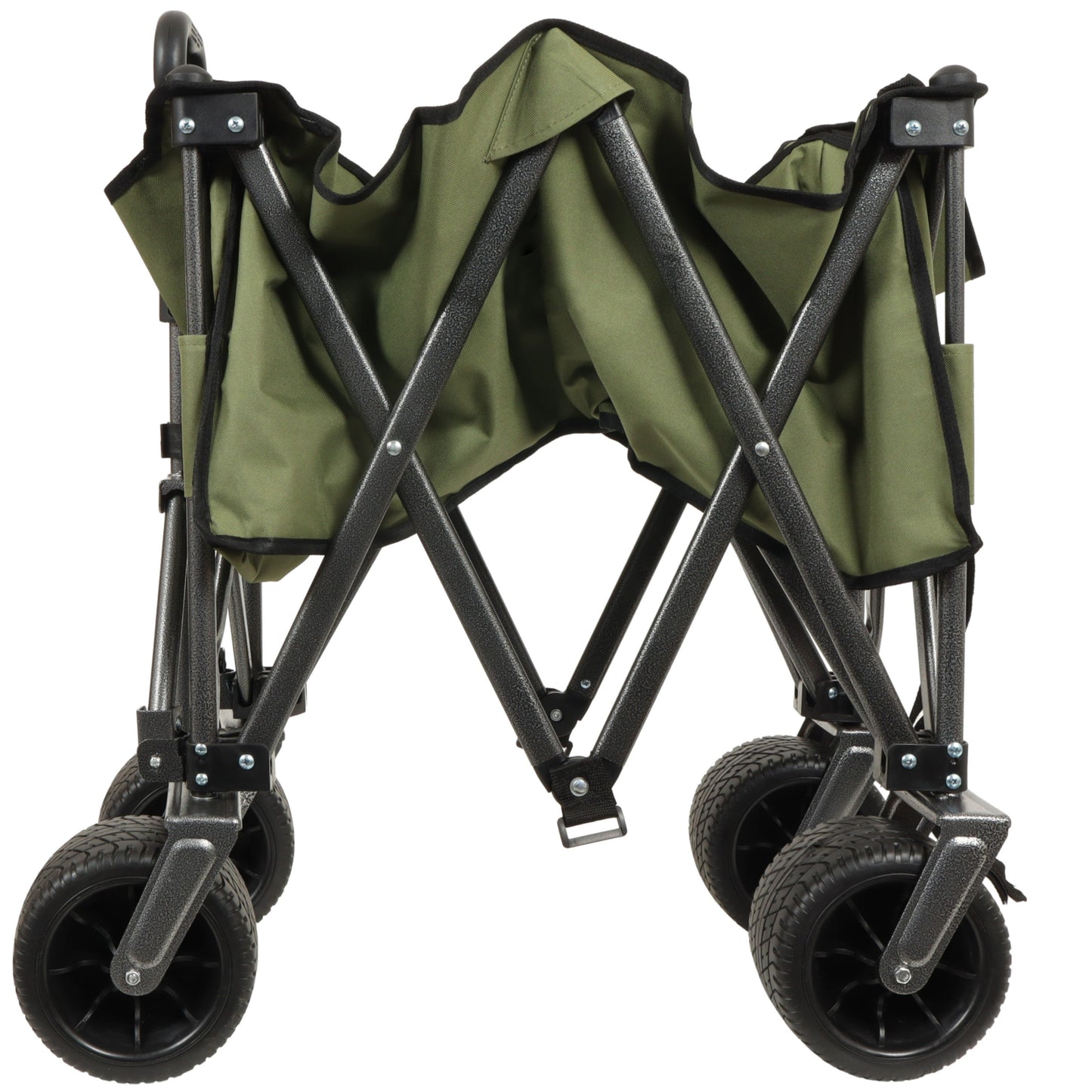 Utility Park Garden Cart Tool Customized Color Folding Camping Trolley Outdoor Picnic Beach Wagon, Green