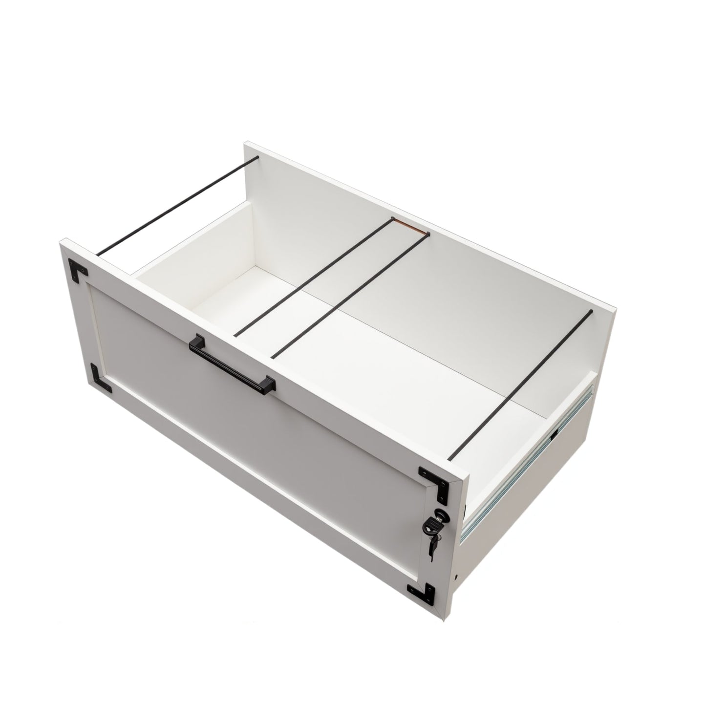 2 Drawer Farmhouse File Cabinet,Filing Cabinet with Lock for Home Office