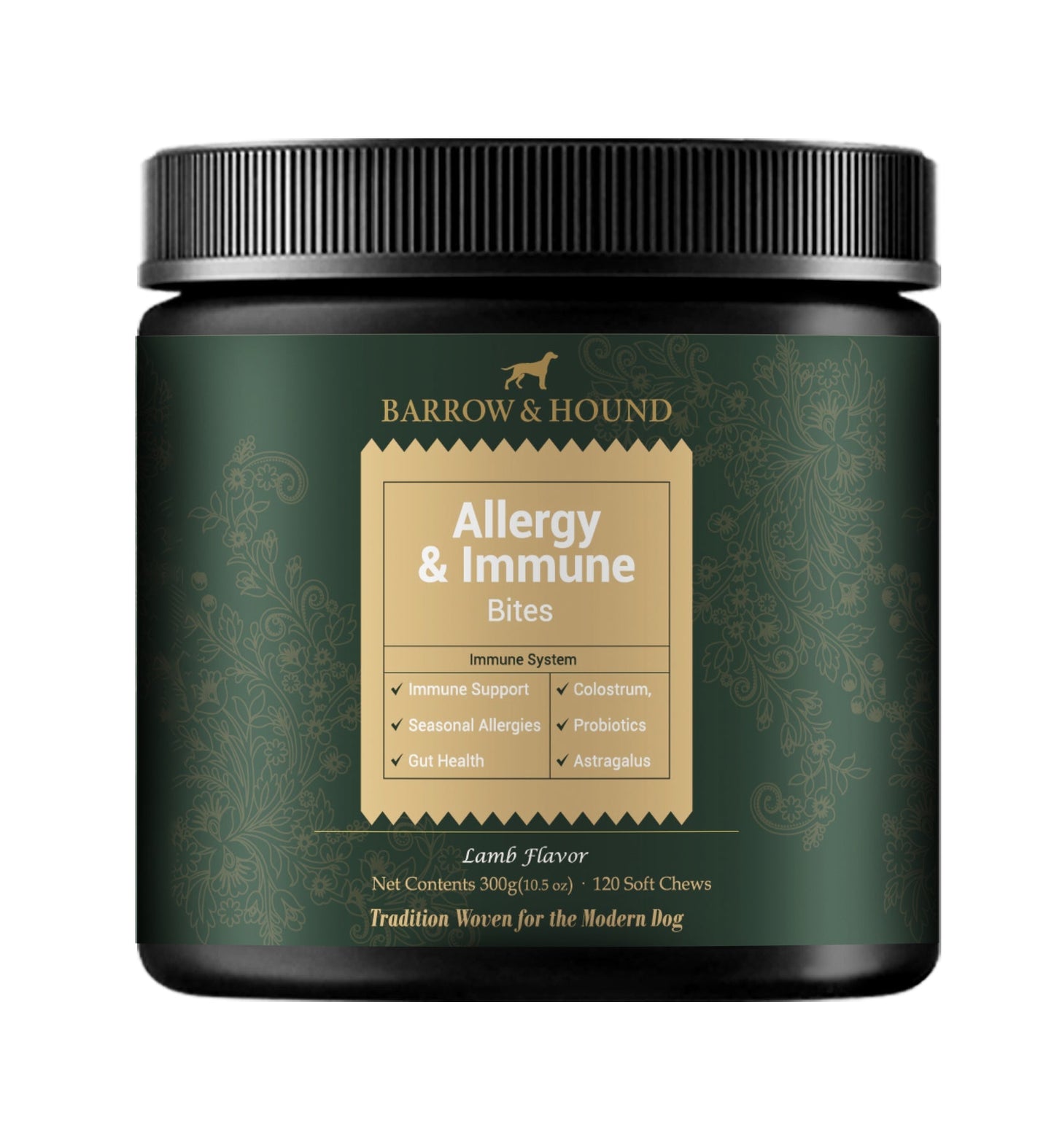 Allergy & Immune Bites for Dogs β Colostrum, Probiotics & Omega-3 β Seasonal Allergy & Itchy Skin Relief β Peanut Butter Flavor
