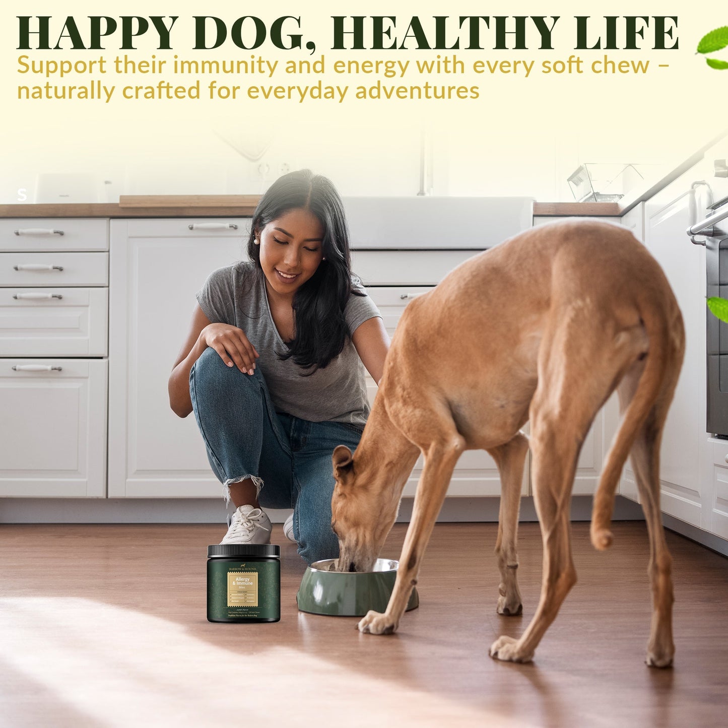Allergy & Immune Bites for Dogs β Colostrum, Probiotics & Omega-3 β Seasonal Allergy & Itchy Skin Relief β Peanut Butter Flavor
