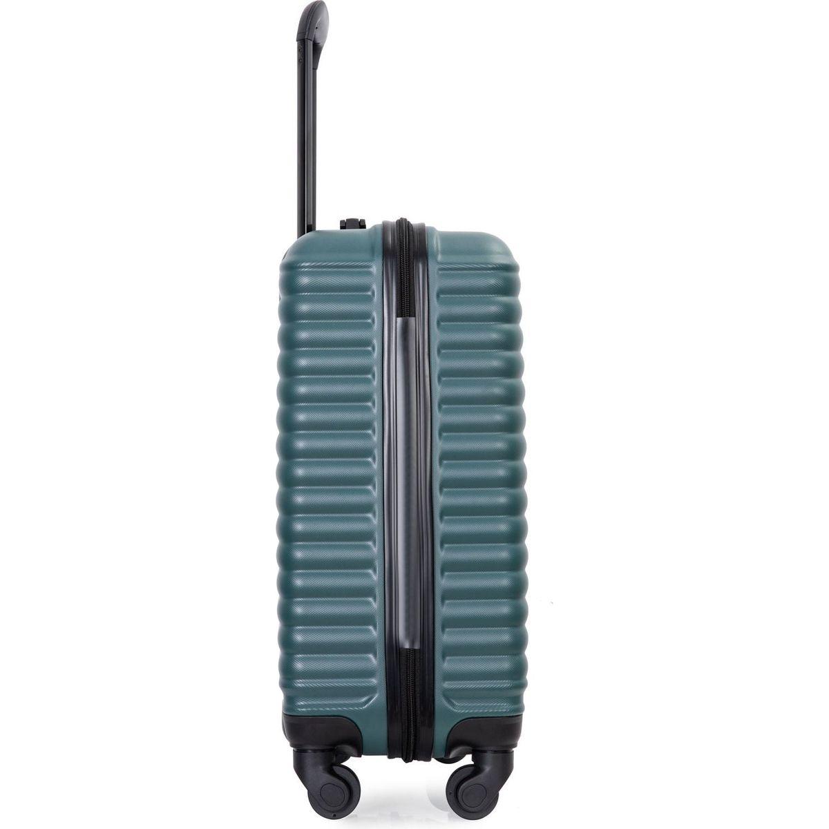 20" Carry on Luggage Lightweight Suitcase, Spinner Wheels, Green