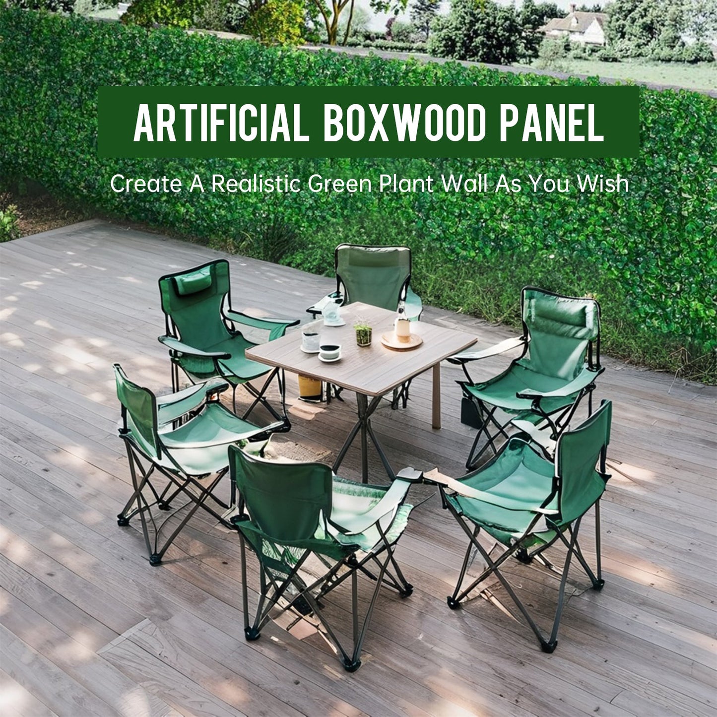 12pieces of 20 inch x 20 inch lawn wall panels, artificial lawn wall panels, green background decoration, boxwood fence wall panels, party, wedding, indoor, backyard, Christmas decoration, 33sq.FT