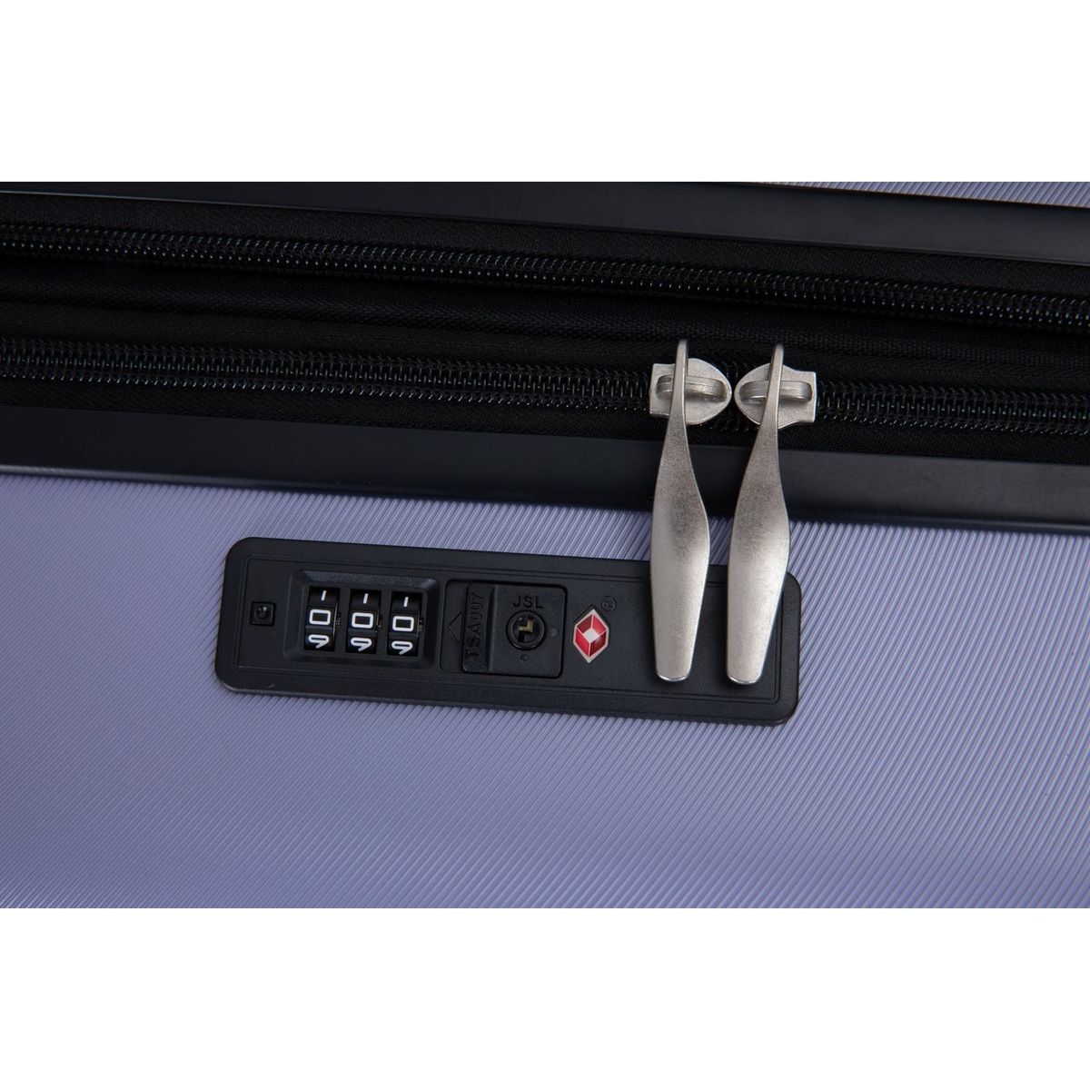 3 Piece Luggage Sets PC Lightweight & Durable Expandable Suitcase with Two Hooks, Double Spinner Wheels, TSA Lock, (21/25/29) Light Purple