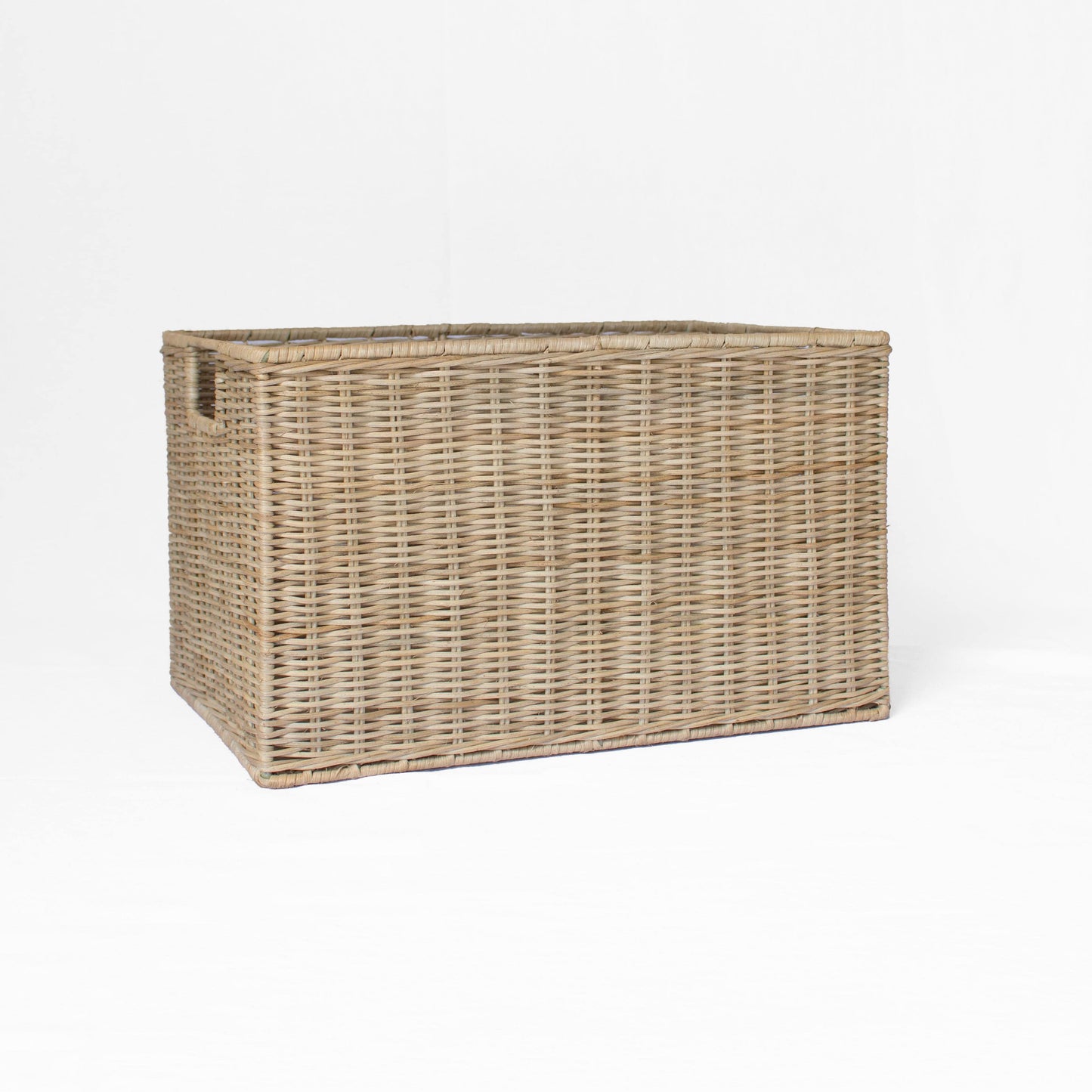 Wicker Rectangle Storage Basket Natural