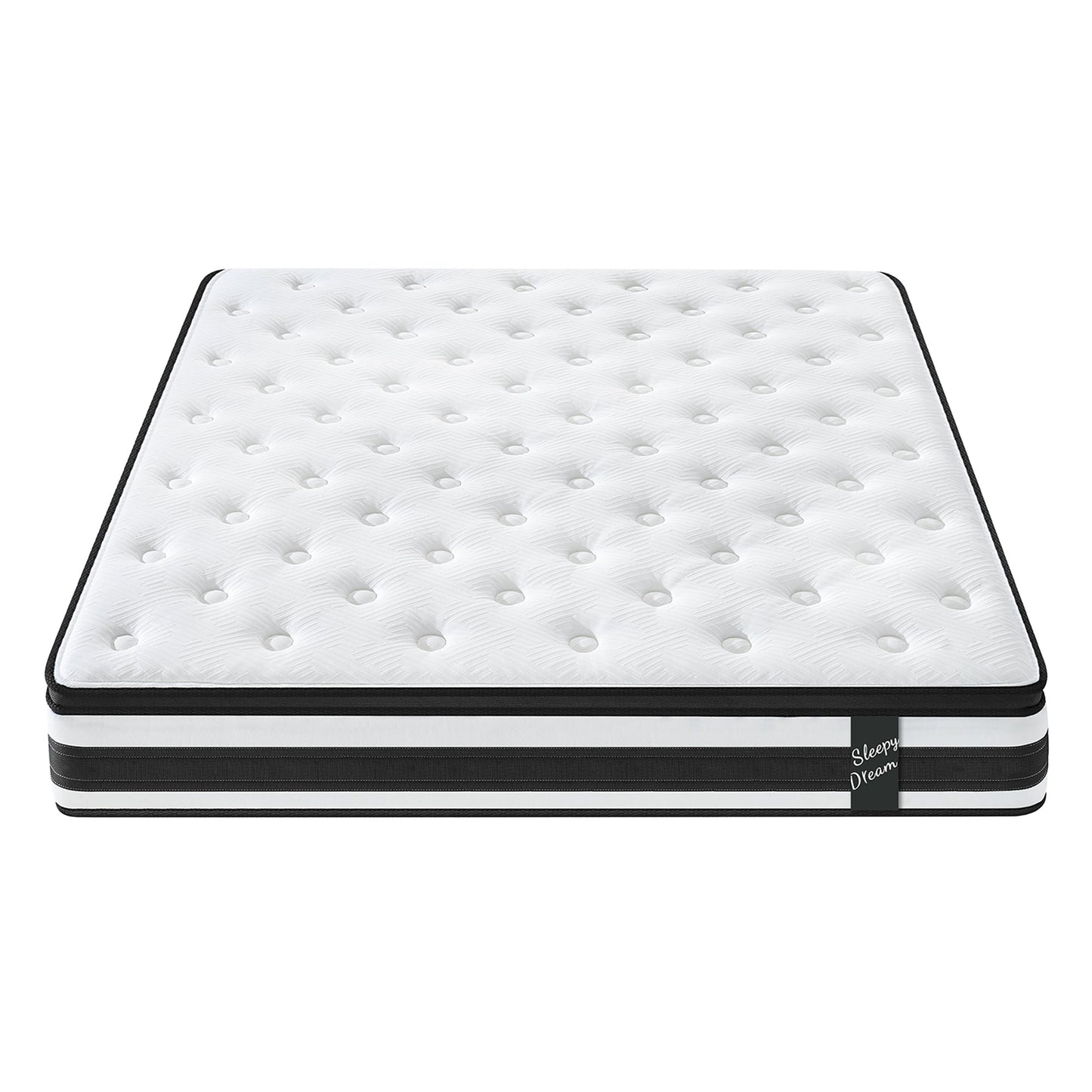 12 Inch Queen Size Breathalle Cool Cover Oekotex-100 Memory Foam Individual Pocket Spring Hybrid Mattress