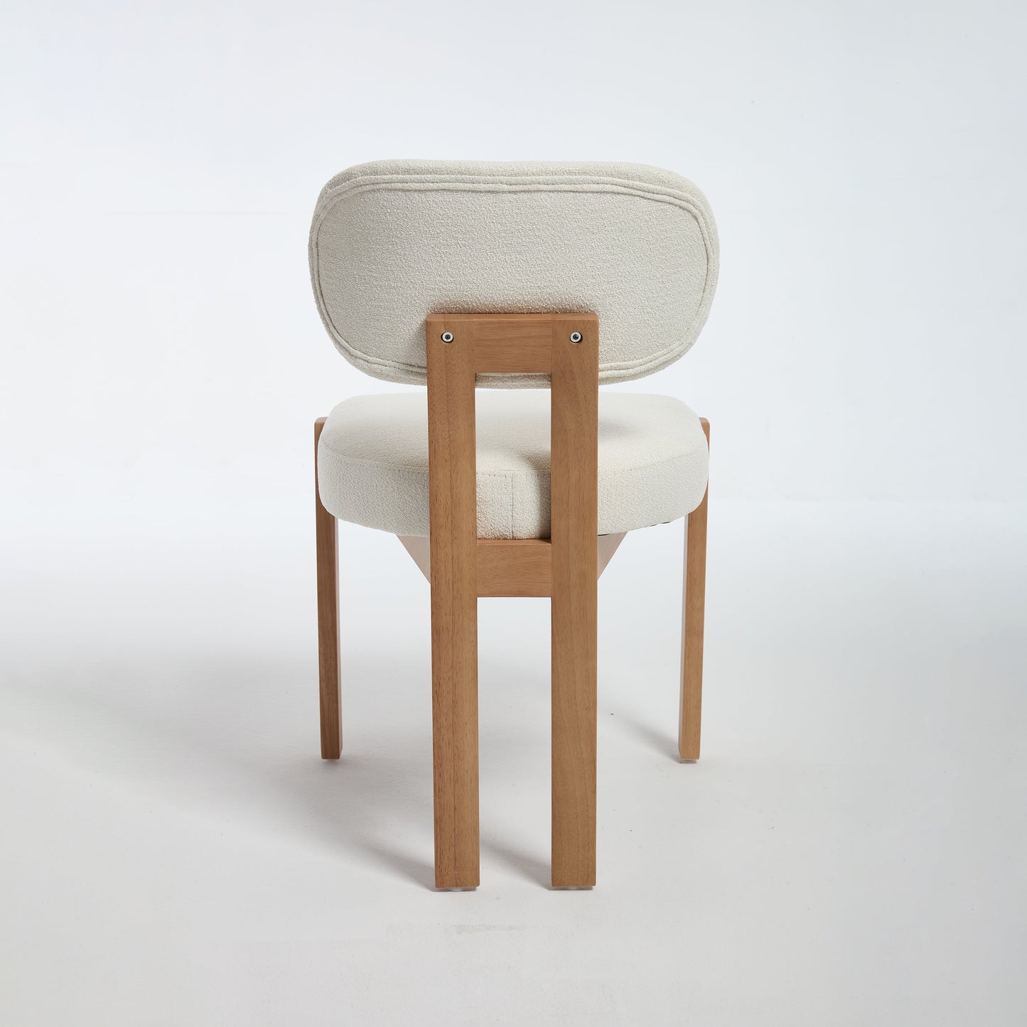 Wooden Dining Chairs Set of 2, Modern Fabric Upholstered Dining Room Chair Kitchen Chairs, Farmhouse Dinner Chair for Kitchen Dining Room