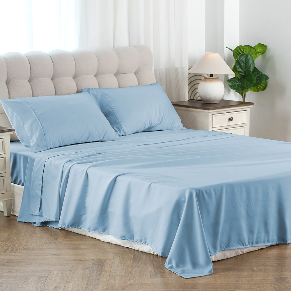 Kasentex Soft Sheet Bedding Set in Deep Pocket, Hypoallergenic and Breathable, Room Decor, Graduation Gifts