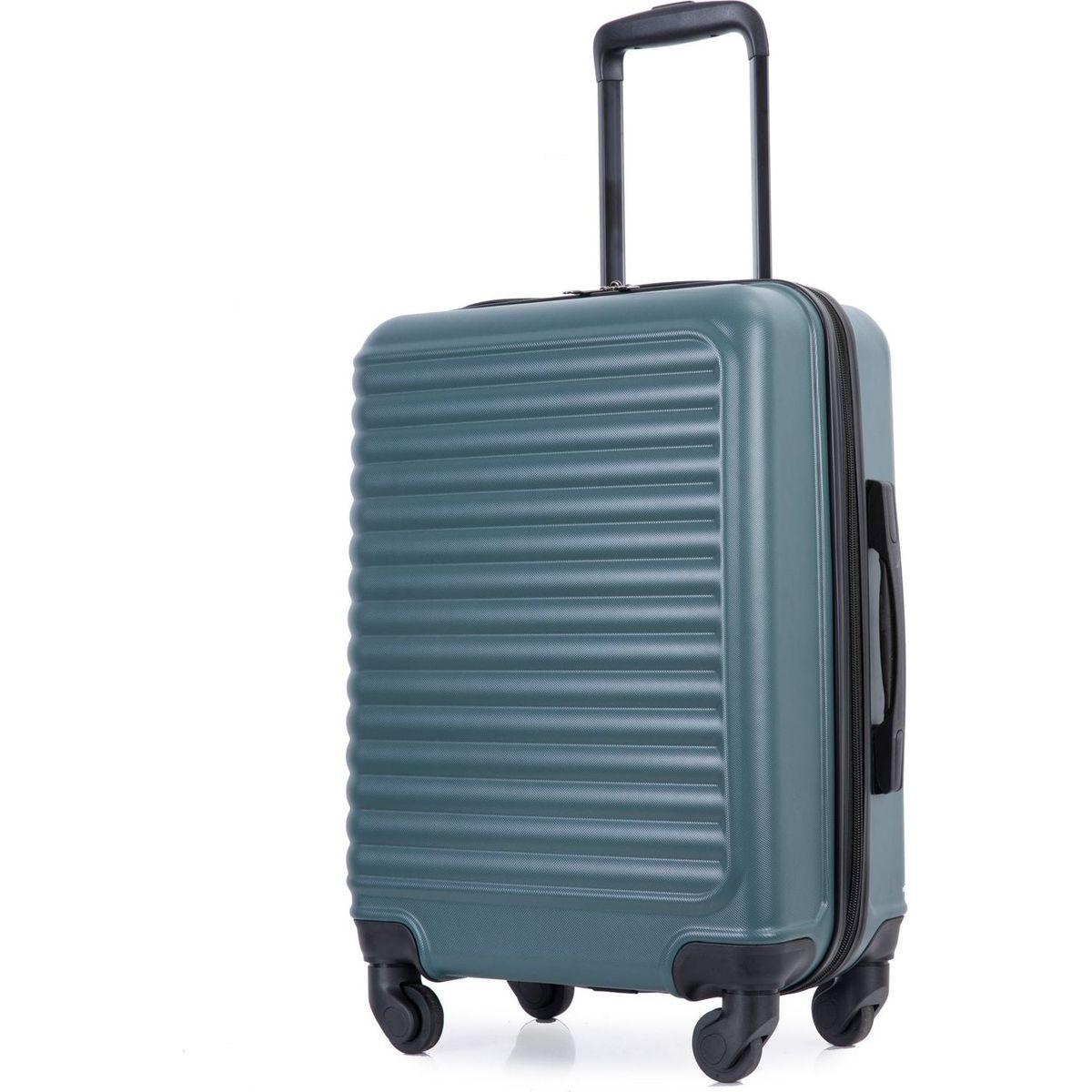 20" Carry on Luggage Lightweight Suitcase, Spinner Wheels, Green