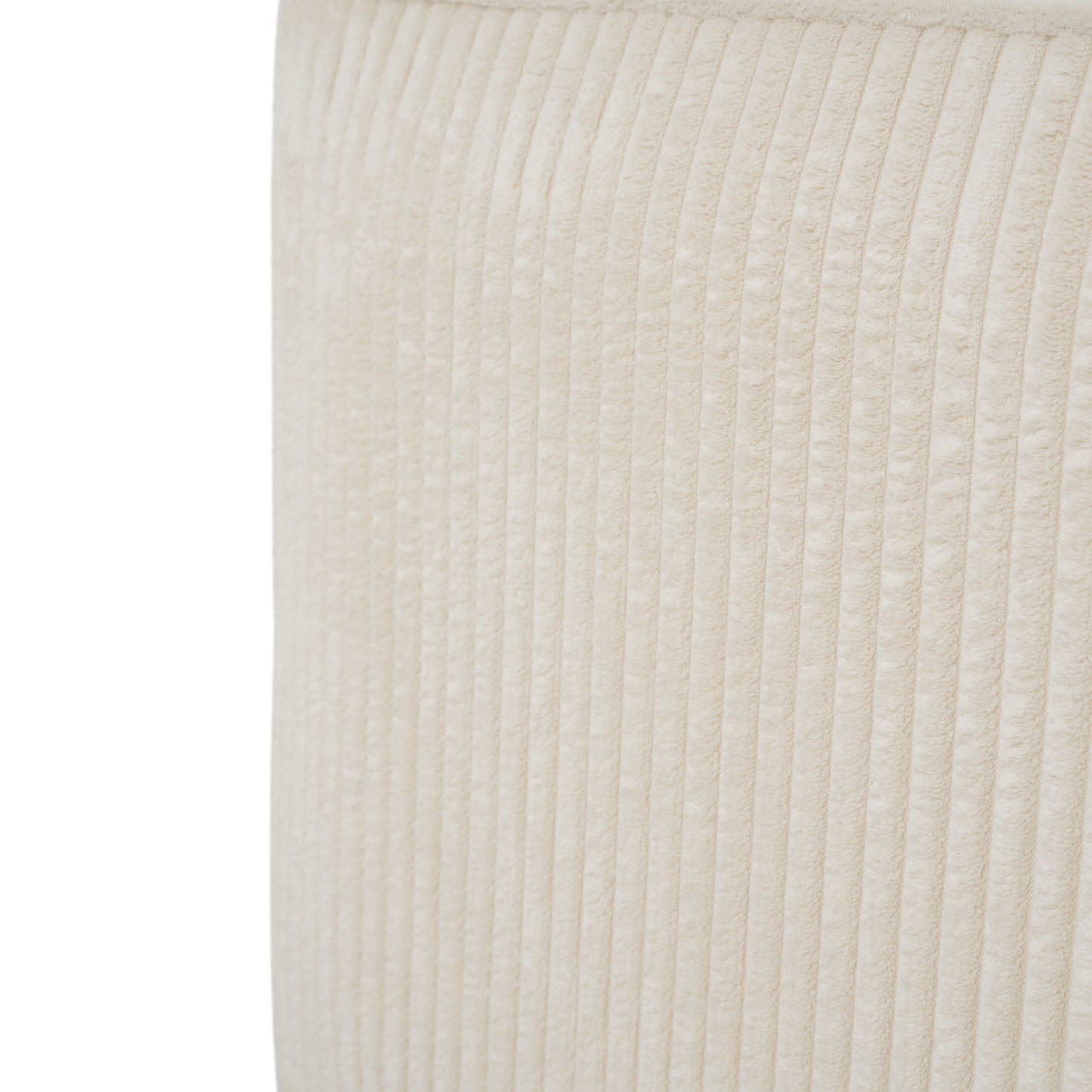 Upholstered Square Ottoman,Beige,Corduroy