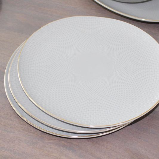 Dining & Tableware: Camille Bone China Dinnerware Set - French Gray by Tea + Linen
