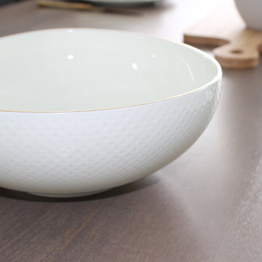 Dining & Tableware: Camille Bone China Large Serving Bowl by Tea + Linen