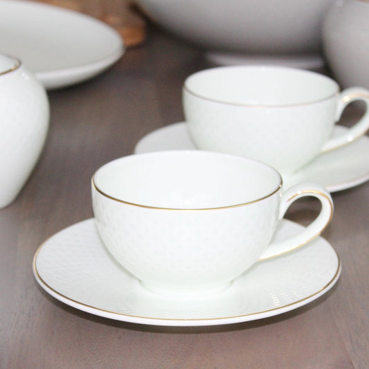 Kitchen Tools & Cookware: Camille Tea & Coffee Set - Serves 4 by Tea + Linen