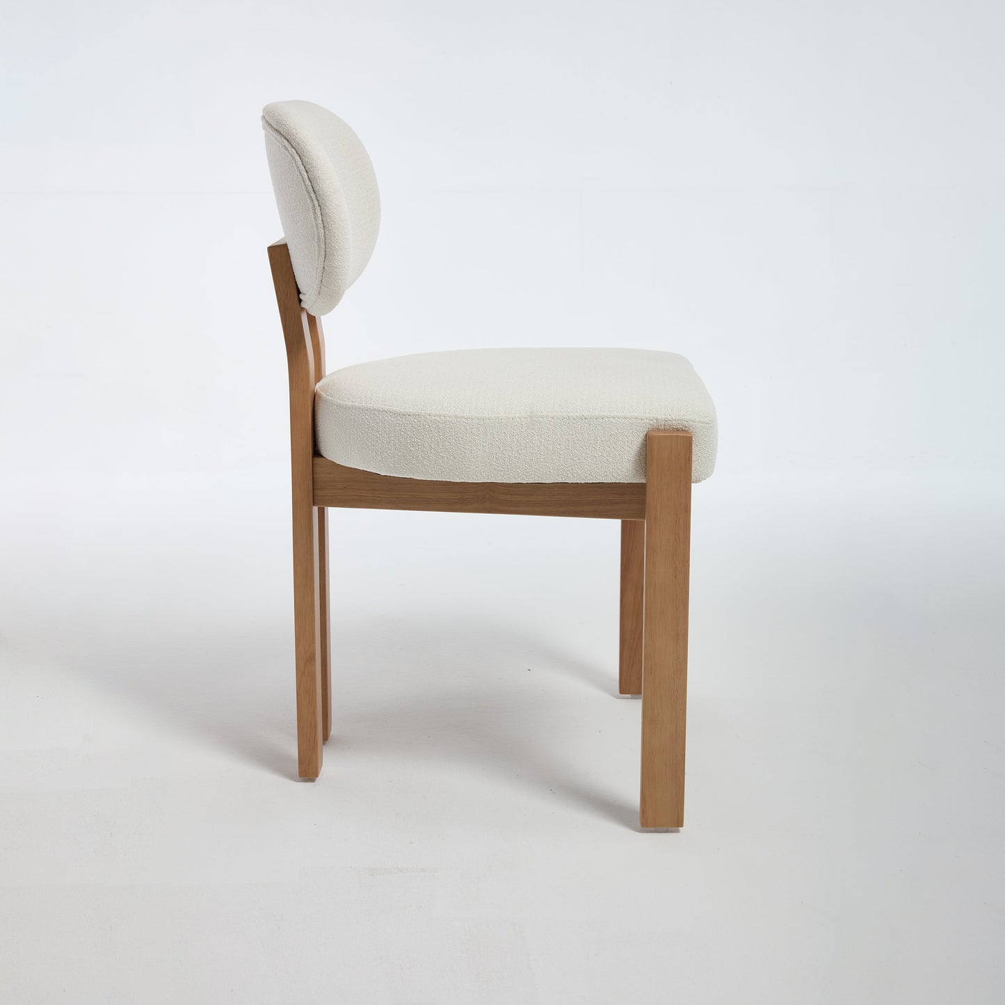Wooden Dining Chairs Set of 2, Modern Fabric Upholstered Dining Room Chair Kitchen Chairs, Farmhouse Dinner Chair for Kitchen Dining Room
