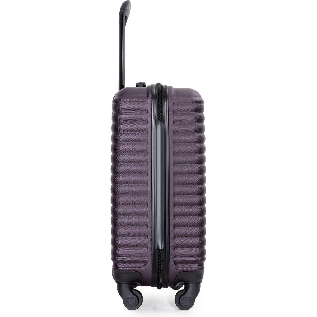 20" Carry on Luggage Lightweight Suitcase, Spinner Wheels, Purple