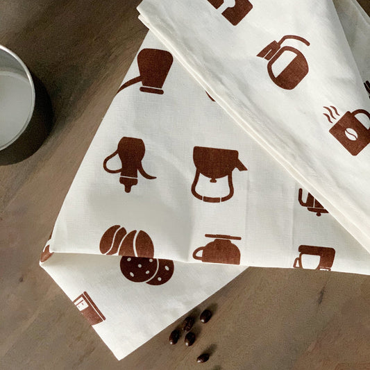 Kitchen Tools & Cookware: Coffee All the Ways Tea Towel by Tea + Linen