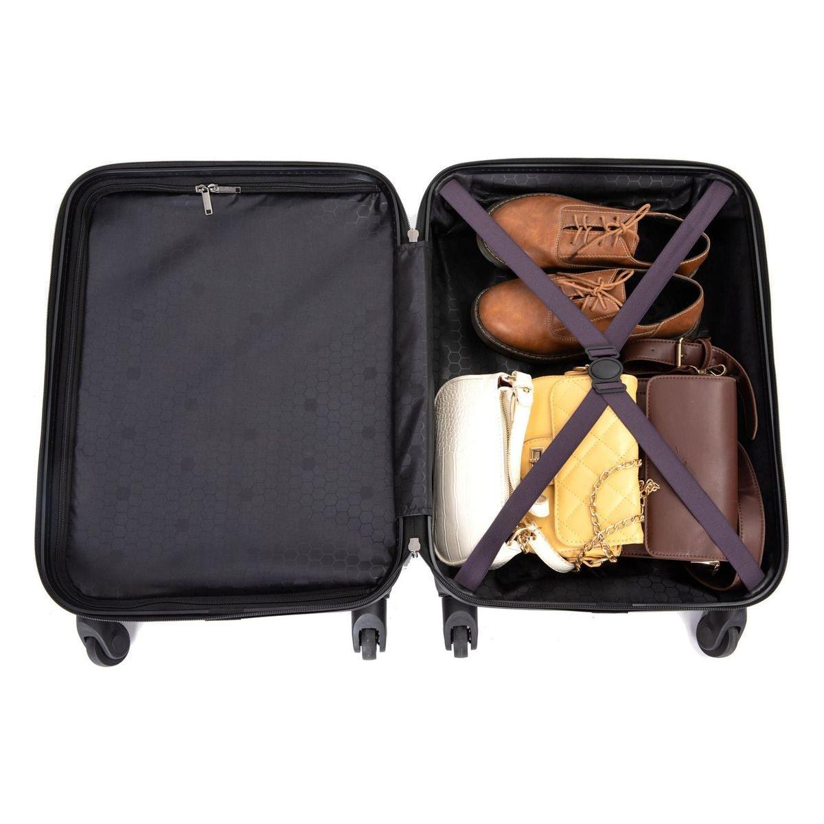 20" Carry on Luggage Lightweight Suitcase, Spinner Wheels, Purple