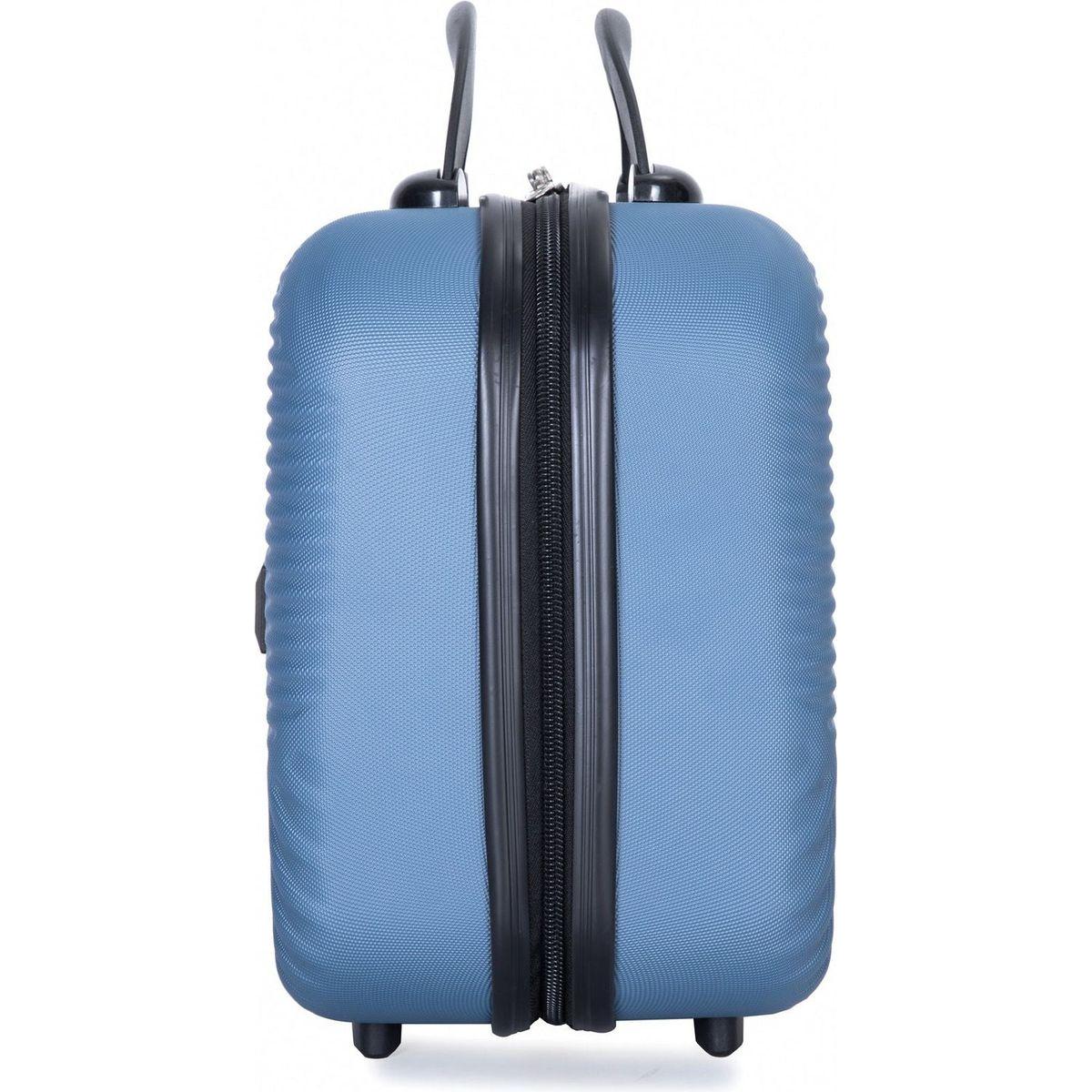 2Piece Luggage Sets ABS Lightweight Suitcase, Spinner Wheels, (20/14) BLUE
