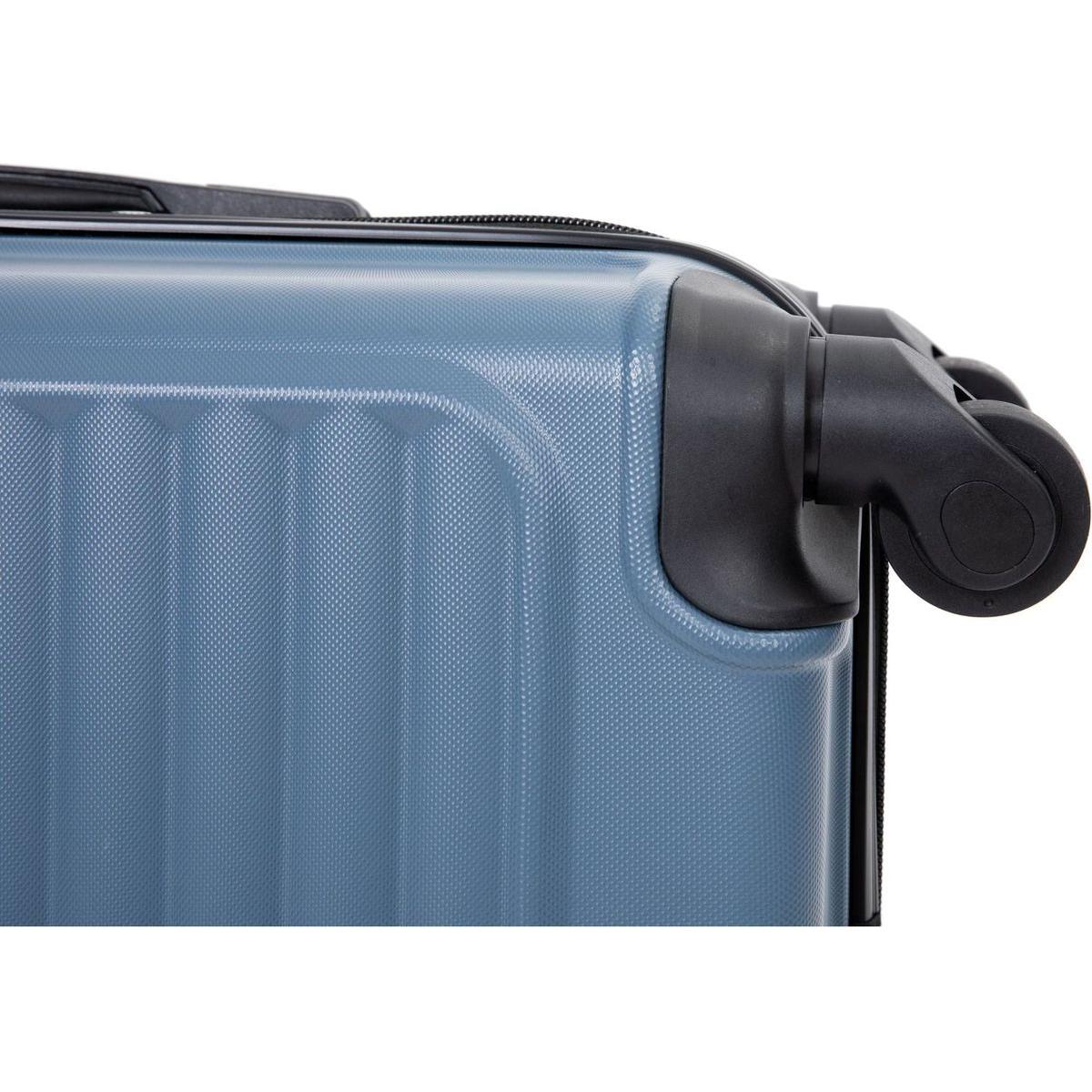 20" Carry on Luggage Lightweight Suitcase, Spinner Wheels, Blue