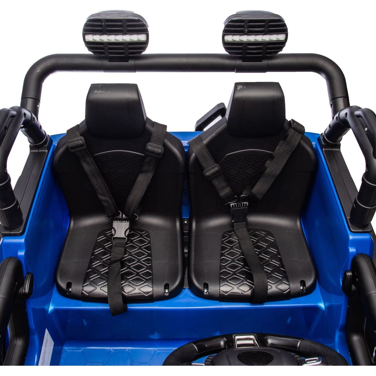 24V Two-Seater Kids Ride On Truck Car W/Parents Control,200wx2,Seat width 20.28in,Four-wheel Suspension,LED Lights,Music,MP3,Bluetooth,Two independent seat belts,Suitable for off-road For Kids Aged 3+