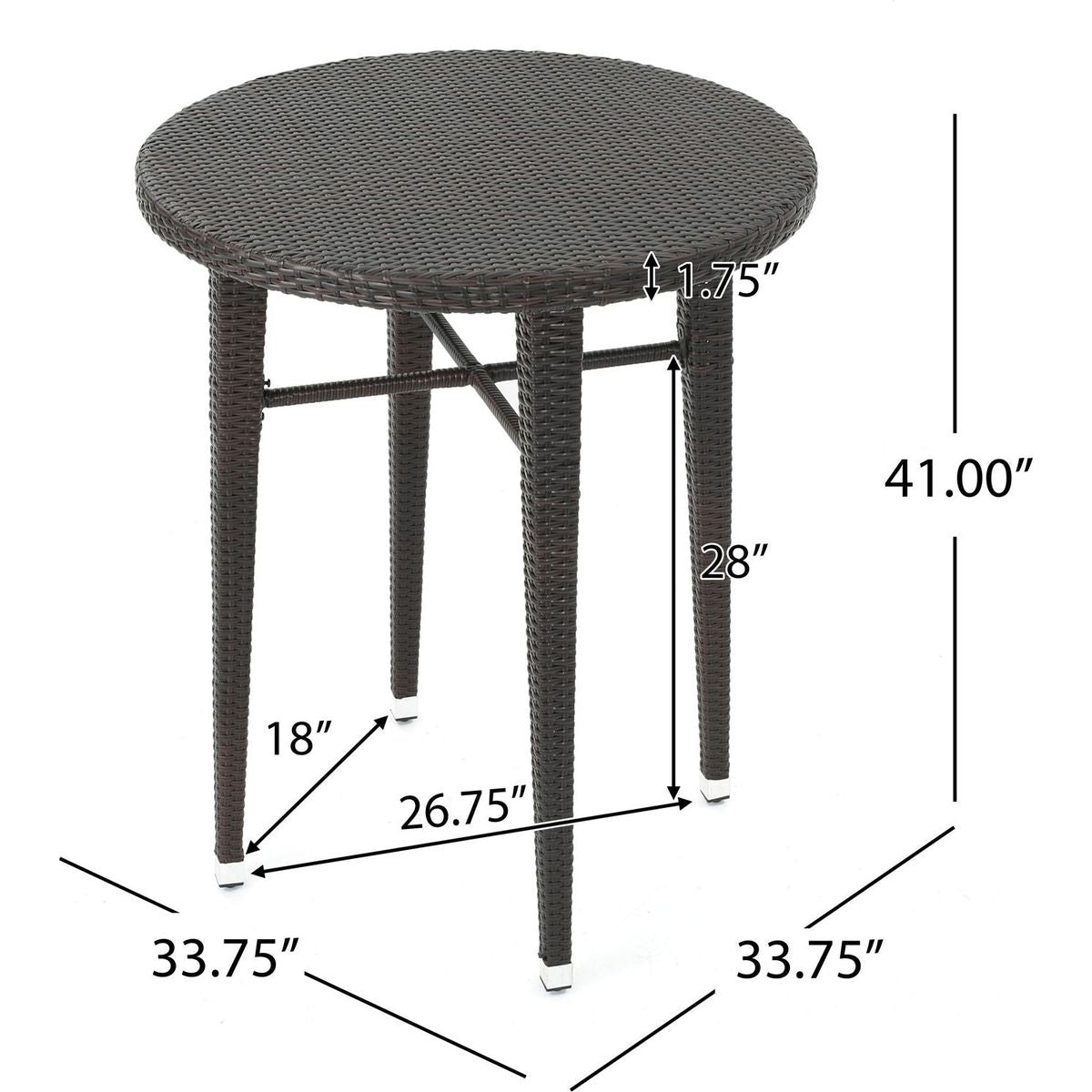Rattan ROUND BAR TABLE
