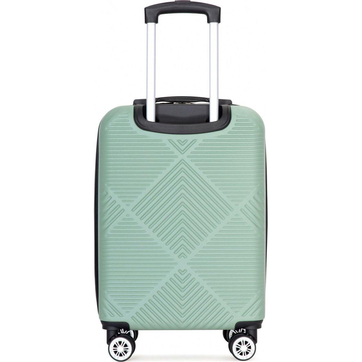 2Piece Luggage Sets ABS Lightweight Suitcase, Spinner Wheels, (20/14) OLIVE GREEN