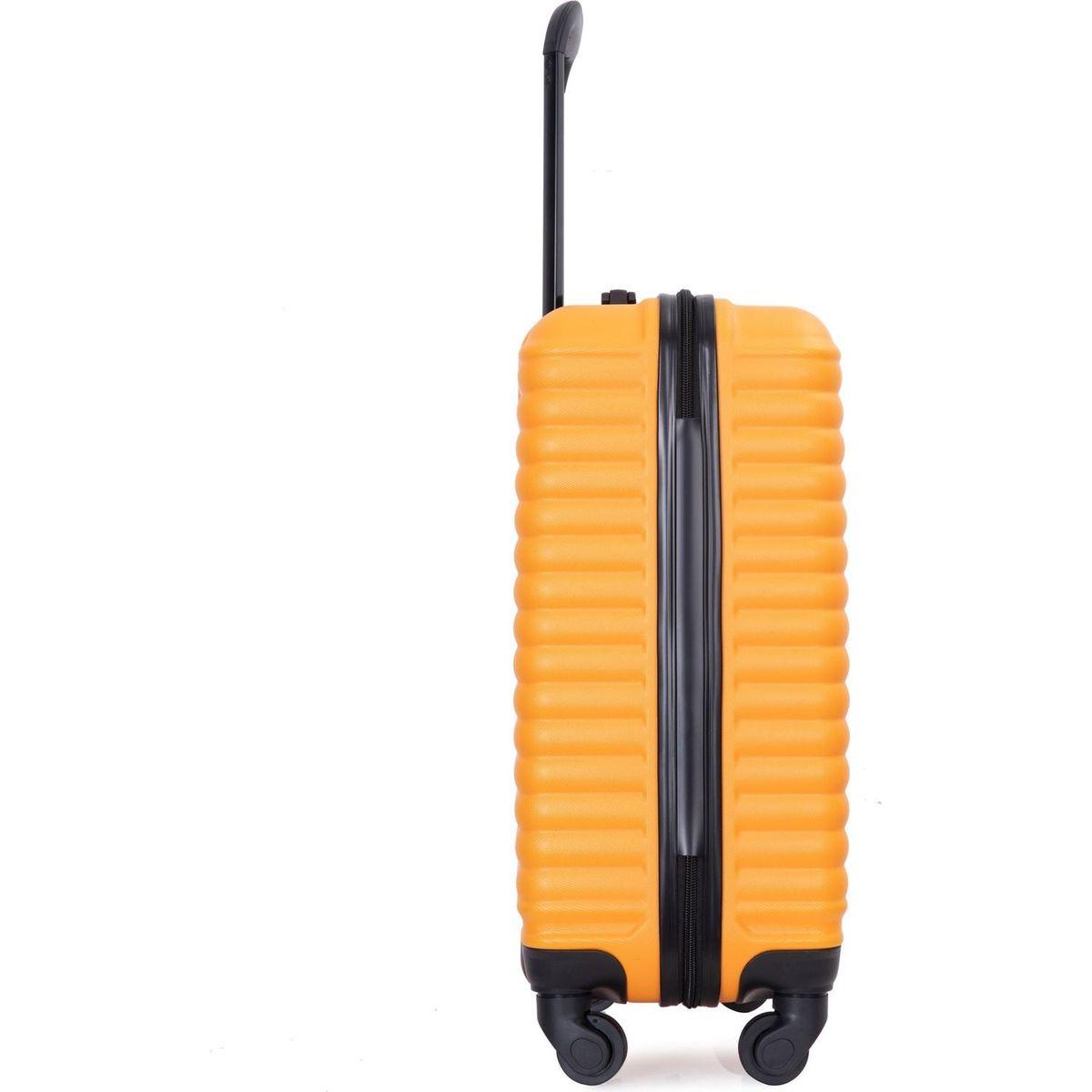 20" Carry on Luggage Lightweight Suitcase, Spinner Wheels, Orange