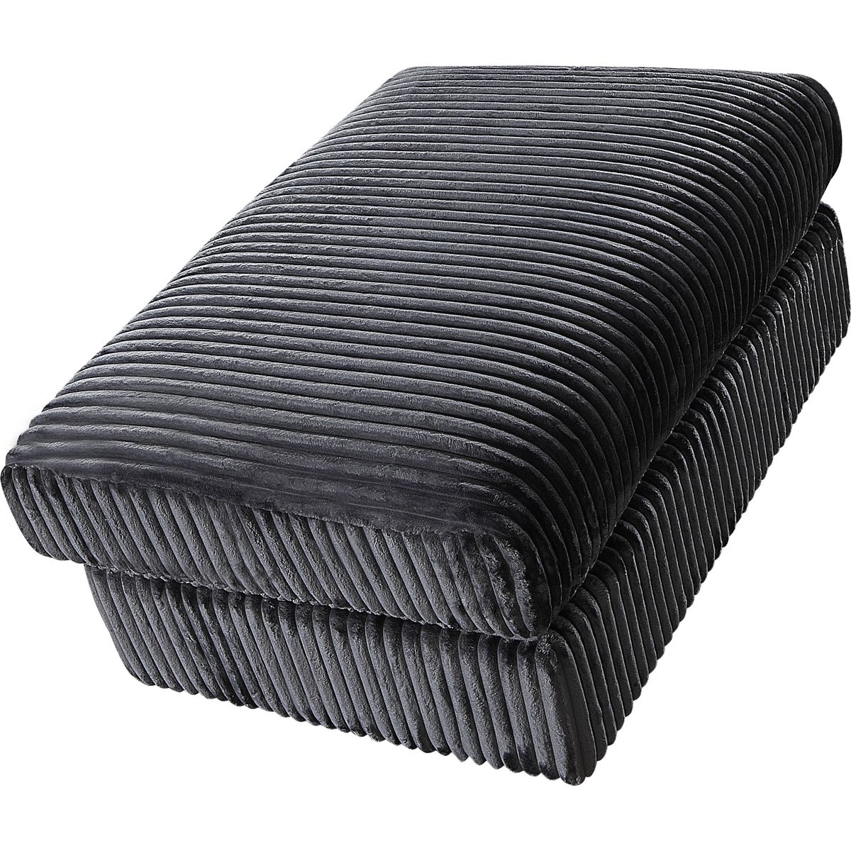105' Oversized Sectional Sofa Cloud Couch for Living Room, Modern stripe L Shaped Couch, Comfy Boucle Modular Sofa Sleeper with Moveable Ottoman (Gery)