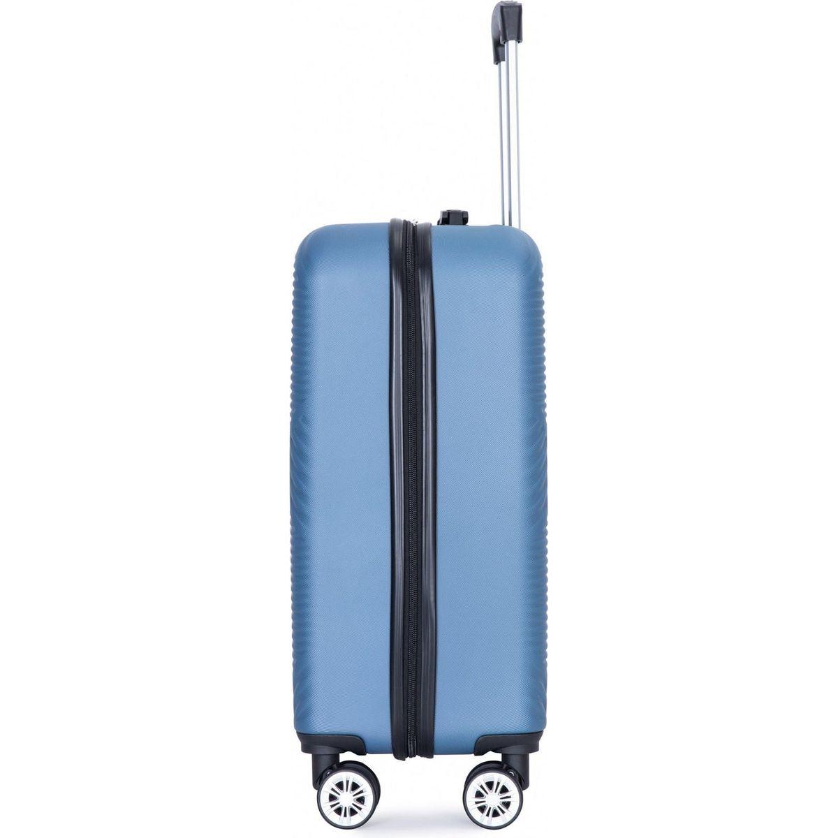 2Piece Luggage Sets ABS Lightweight Suitcase, Spinner Wheels, (20/14) BLUE