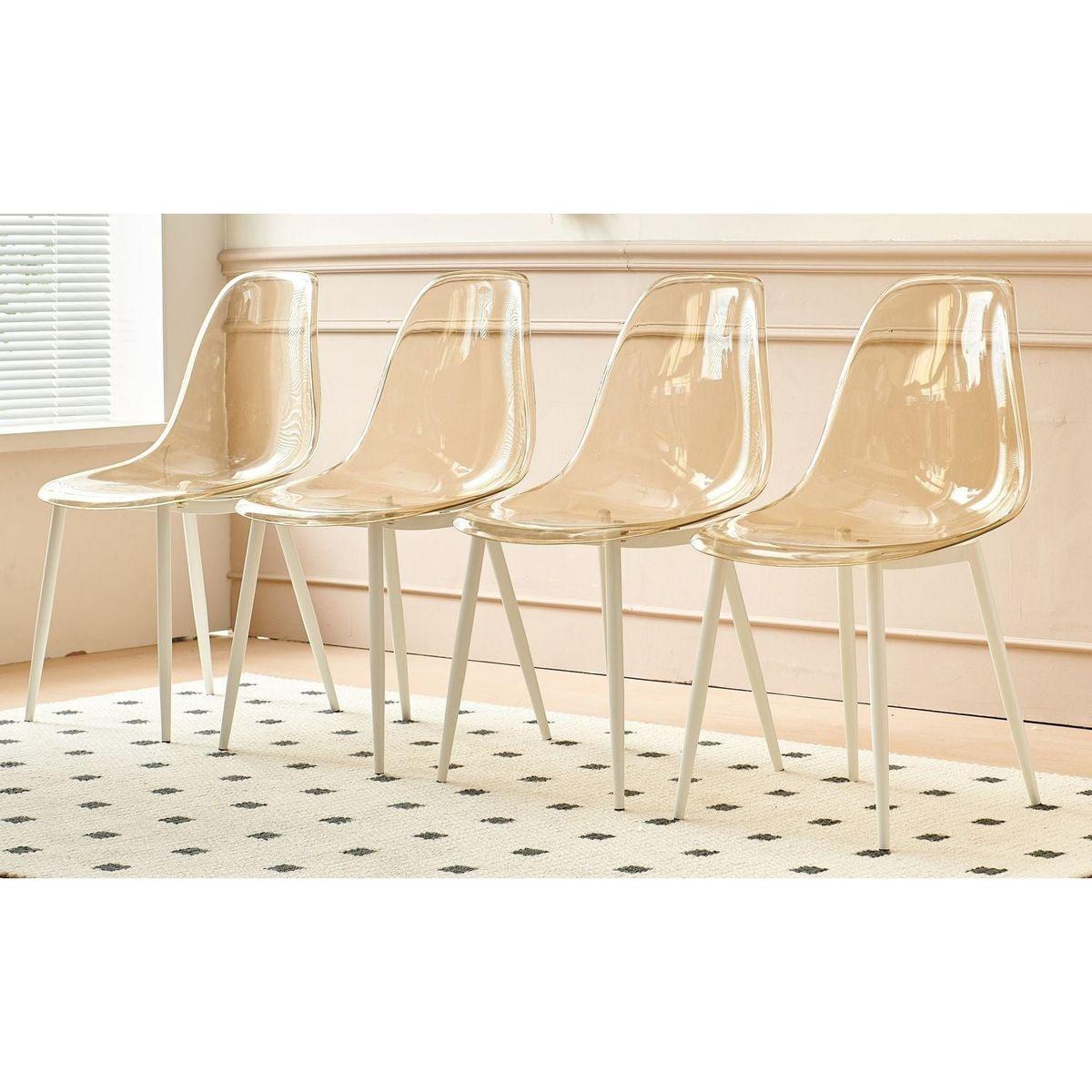 1+4,5pieces dining set, Table metal leg Mid-century Dining Table for 4-6 people With Mdf Table Top, Pedestal Dining Table, End Table Leisure Coffee Table
