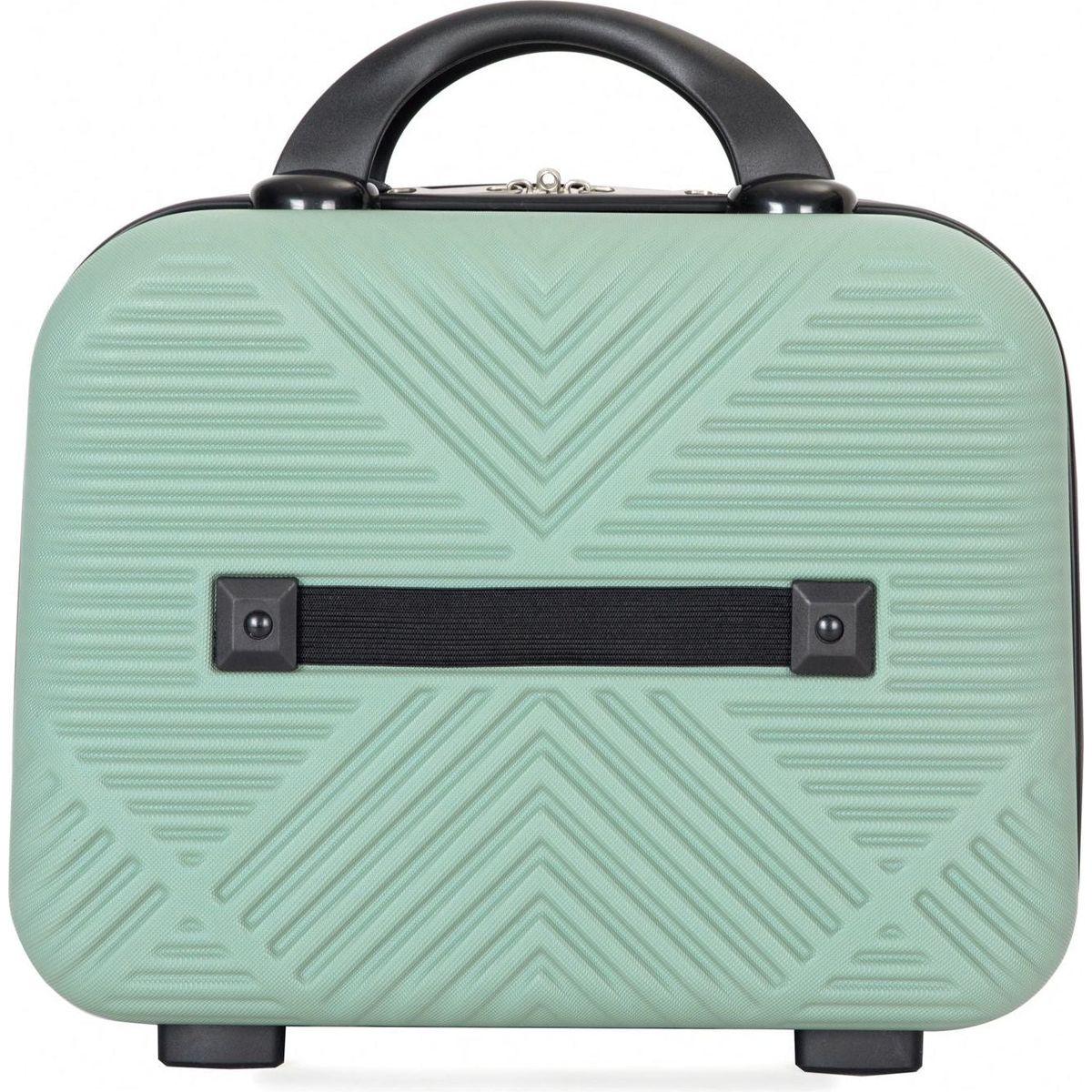 2Piece Luggage Sets ABS Lightweight Suitcase, Spinner Wheels, (20/14) OLIVE GREEN