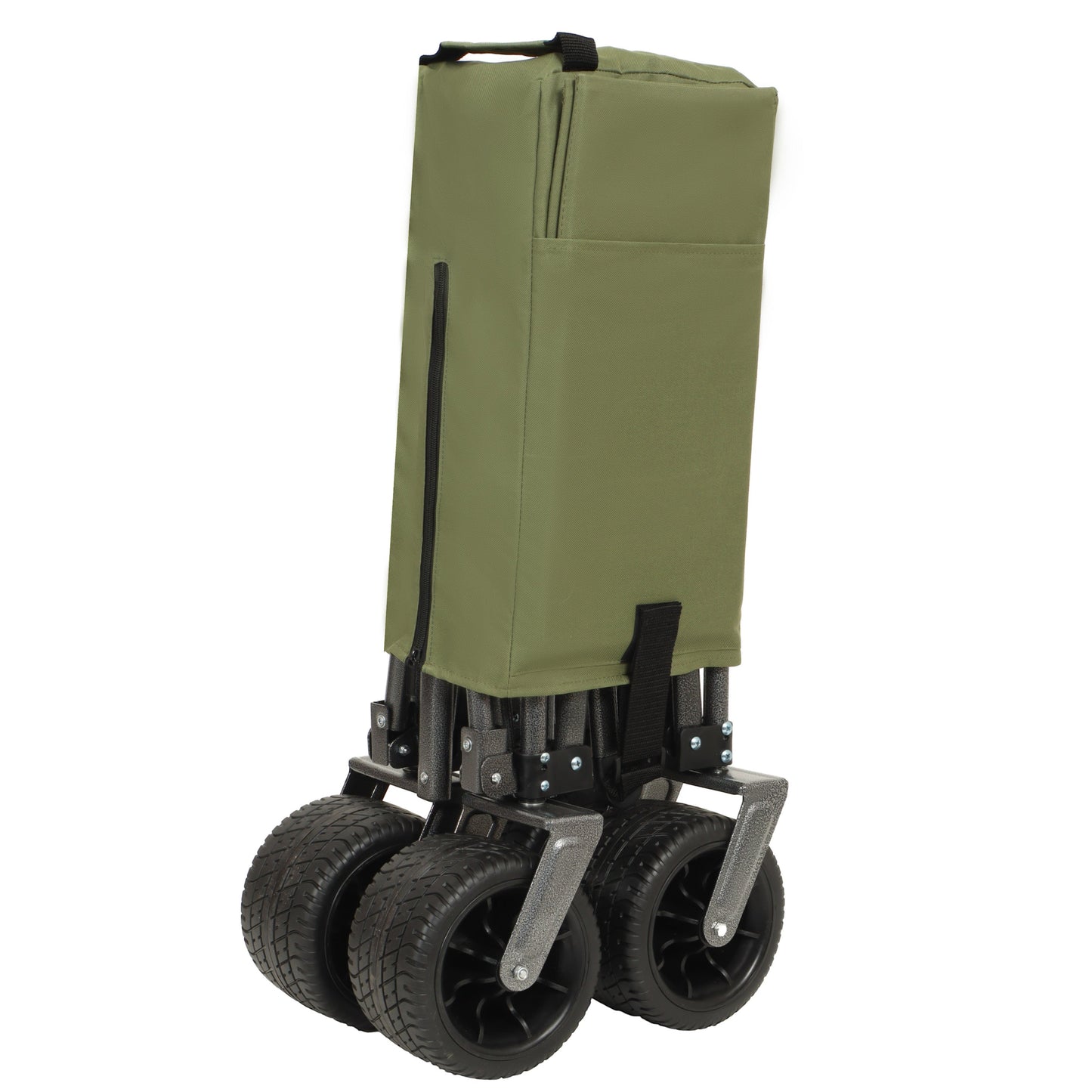Utility Park Garden Cart Tool Customized Color Folding Camping Trolley Outdoor Picnic Beach Wagon, Green
