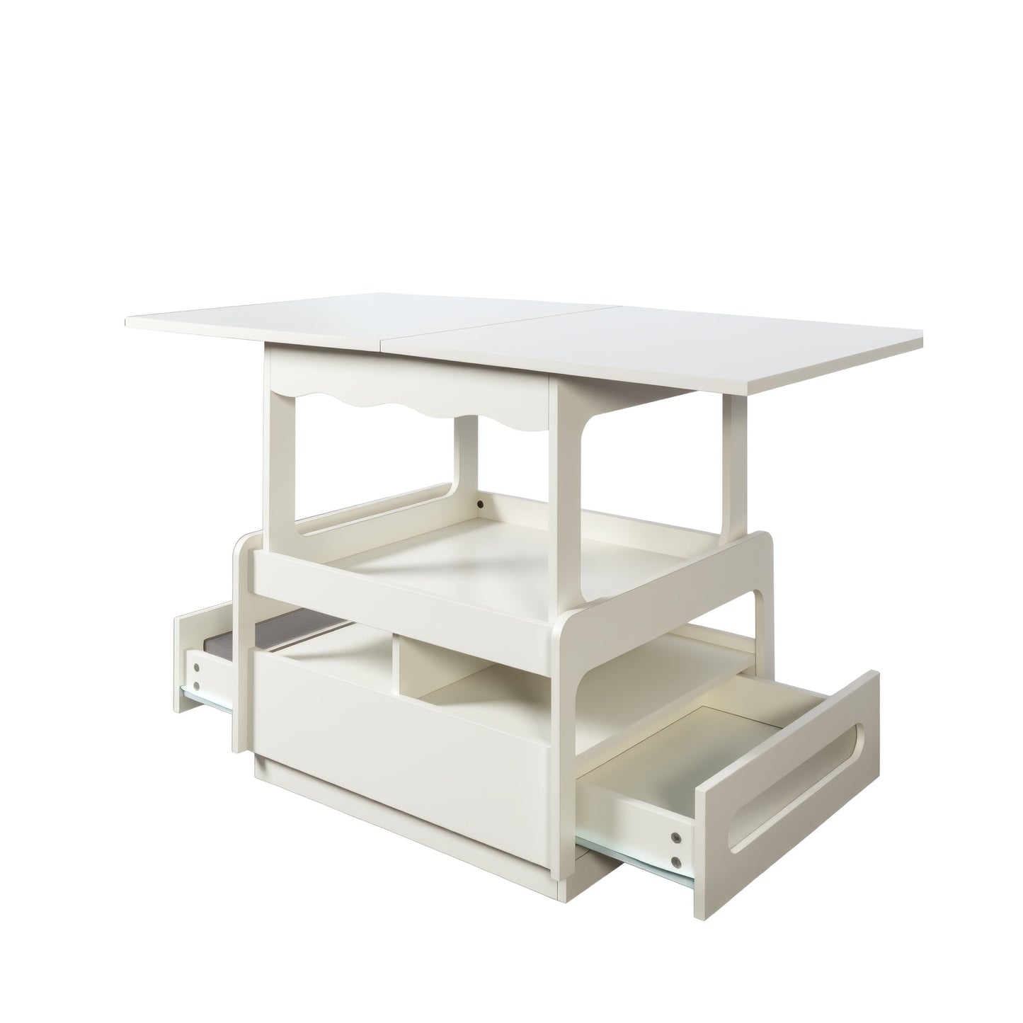 3 in 1 deformed Coffee Tables with Storage Cabinet for Living Room, Coffee Table with for Dining Room